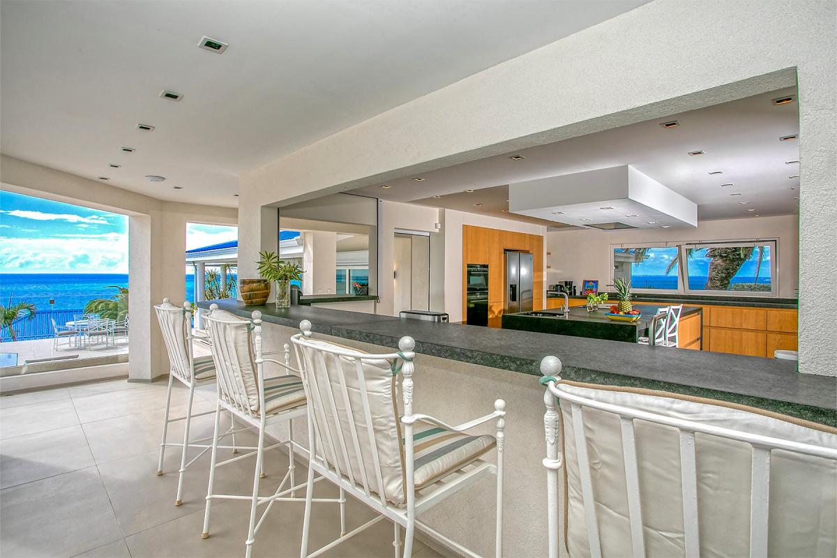 Luxury Villa Rental St Martin - Kitchen area